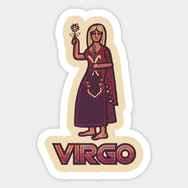 Virgo Sticker by TeeLabs